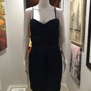 Elegant Black & Blue “Madonna” style Dress